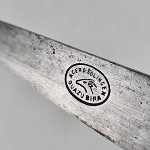 Cuchillo Criollo con Mango de Platería y Hoja "Acero Solingen Guazubira" - imagen 2