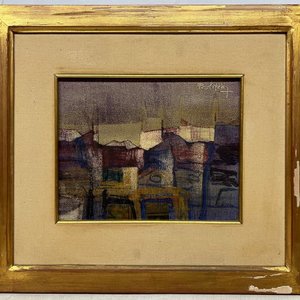 Obra "Ciudad" de Raúl Pavlotzky - Técnica Mixta sobre Tela - imagen 2