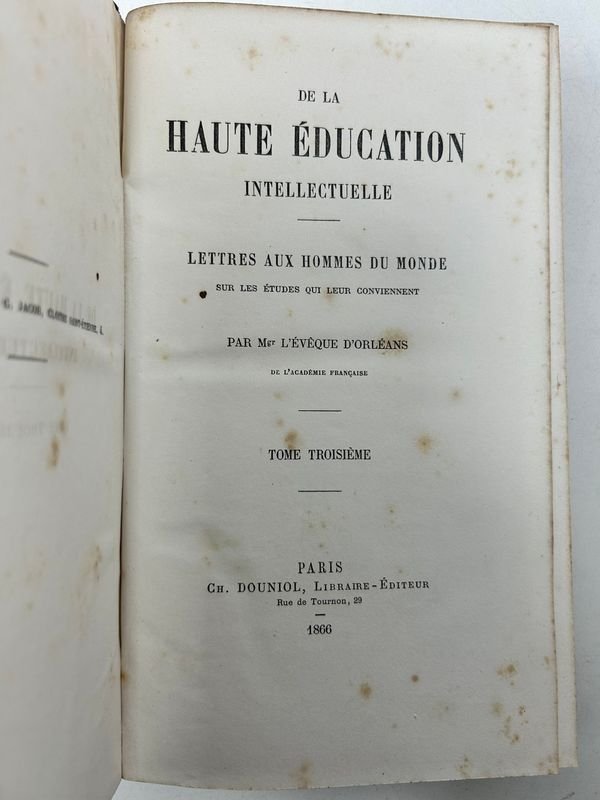 Libros de Educación Intelectual de Félix Dupanloup - imagen 5