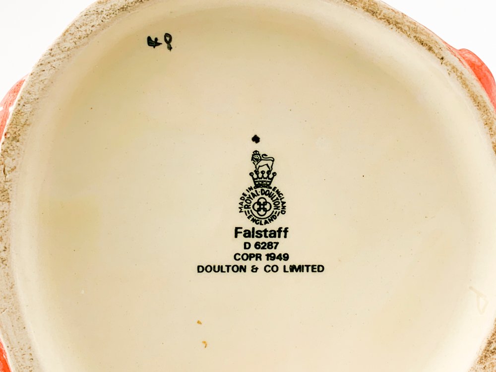 Jarra de porcelana Royal Doulton con motivo Sir John Falstaff - imagen 4