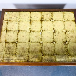 Mesa de Centro Francesa en Caoba con Tablero Dorado - imagen 2
