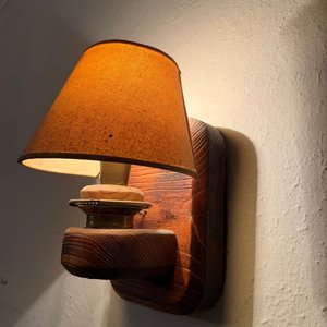 Par de Lámparas de Pared Rústicas de Madera - imagen 3