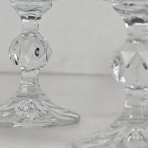 Juego de 10 Copas de Cristal Tallado Bohemia - imagen 4