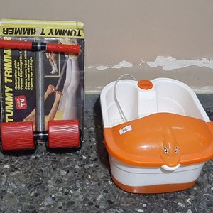 Spa de Pies, Sombrilla y Aparato de Ejercicio Tummy Trimmer - imagen 2