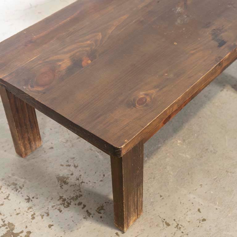 Mesa de living en madera rústica - imagen 2