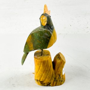 Figura de Papagayo en Piedra Tallada, 16 cm - imagen 2