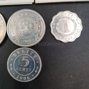 Lote de 5 Monedas de Belice: 1 Dólar, 50, 25, 10 y 5 Centavos - imagen 3