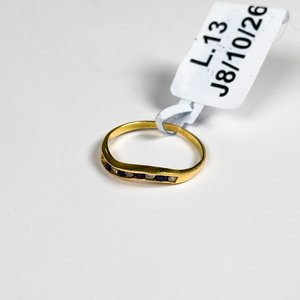 Anillo de Oro 18k con Topacios y Zafiros Talla 15 mm - imagen 2