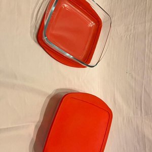 Lote - de dos recipientes de vidrio como para horno - imagen 3