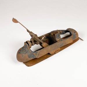 Cepillo de Carpintero Antiguo Inglés de Hierro Fundido - imagen 5