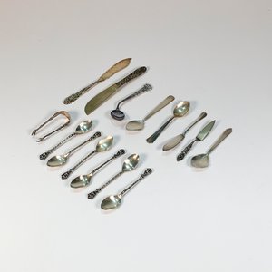 Conjunto de 15 Piezas de Metal para Postre y Untar - imagen 1
