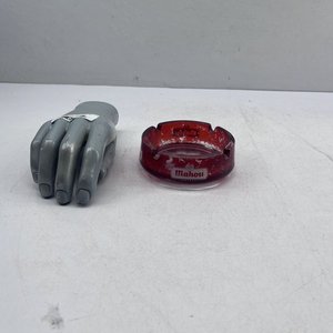 Cenicero Publicitario Mahou de Vidrio Rojo - imagen 2