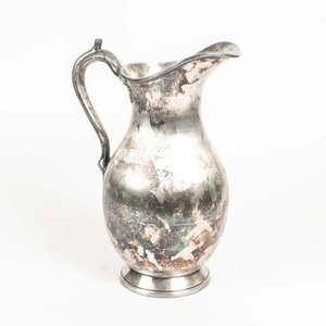 Lote siguiente: Jarra de Lavatorio Antigua de Platina Americana con Desgaste