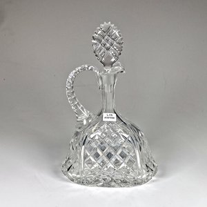 Jarra de Cristal Tallado con Tapa y Asa - Altura 31 cm - imagen 2