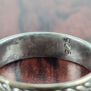 Anillo Antiguo de Plata 925 con Diseño Trenzado - imagen 2