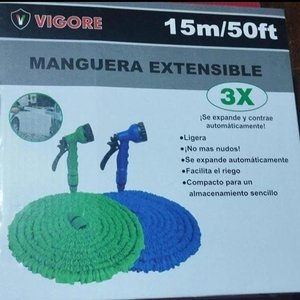 Lote siguiente: Manguera Extensible VIGORE 15m con Pistola y Acople