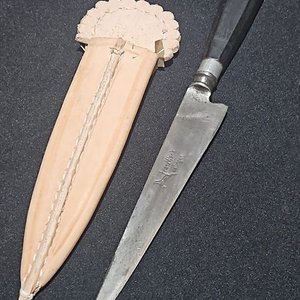 Lote siguiente: Cuchillo Franz Wenk Solingen Hoja 15 cm Cabo Original
