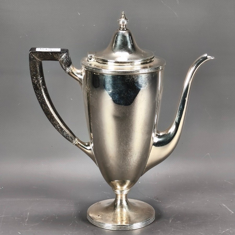 Tetera en plata sterling Tiffany & Co Hamilton Gramercy con asa de madera y monograma - imagen 7