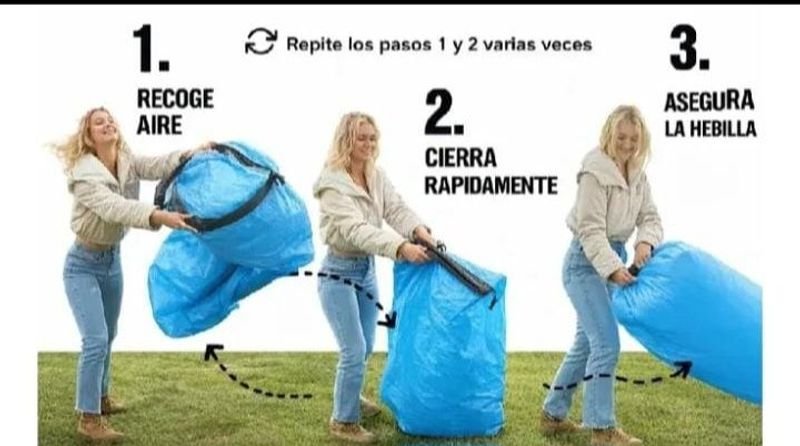 Sillón inflable doble para camping o playa - imagen 3
