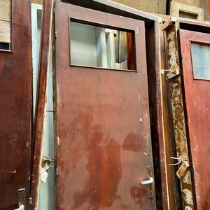 Dos Puertas de Madera Oscura para Interior con Marco - imagen 3