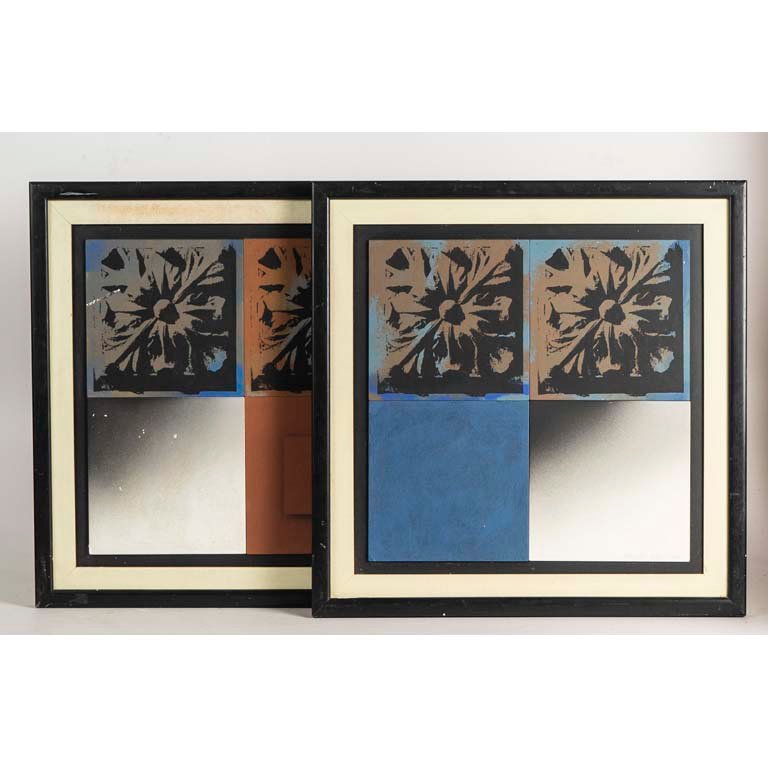 Dos pinturas abstractas de Oleos 'Atelier Casteran'