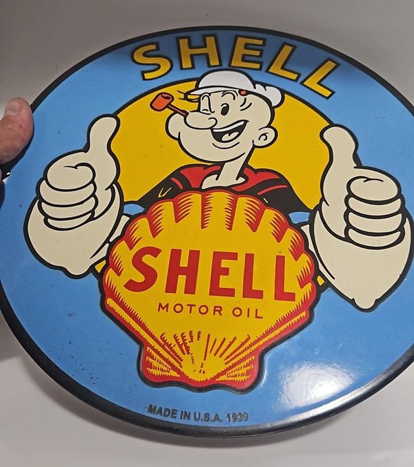 Signo de Shell Motor Oil Vintage - imagen 3