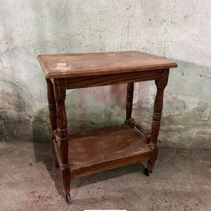 Mesita de Arrimo de Madera con Ruedas - imagen 3