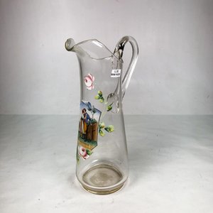 Lote anterior: Jarra de Cristal Hialino con Decoración Floral y Monograma de Pareja