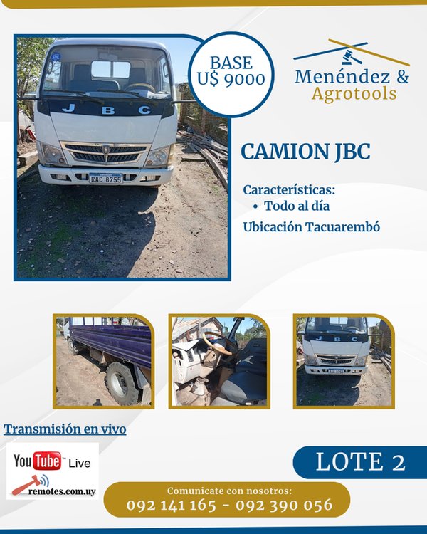 Camión JBC 4000kg Impecable Estado