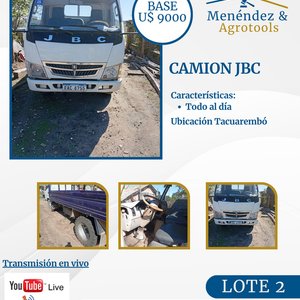 Lote anterior: Camión JBC 4000kg Impecable Estado