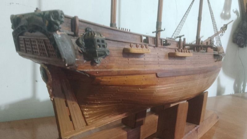 Maqueta de Alto Detalle de Fragata Inglesa con Cañones y Accesorios - imagen 8