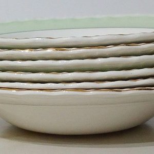 Plato Hondo Antiguo Loza Inglesa W.H. Grindley Creampetal Década 1930 - imagen 3