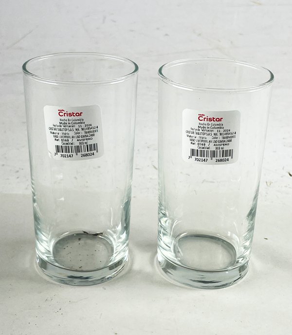 Lote de 17 Vasos Altos Hialinos Cristar - imagen 1