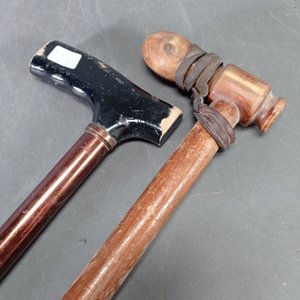 Lote de 3 piezas: Bastón regulable, bastón de madera y berimbau - imagen 6