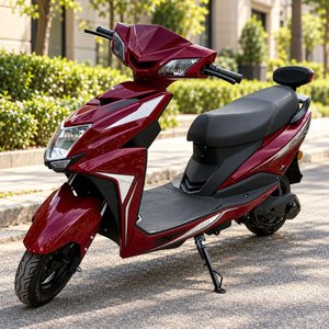 Scooter Eléctrica Roja con Batería de Litio 48V/800W y Accesorios - imagen 1