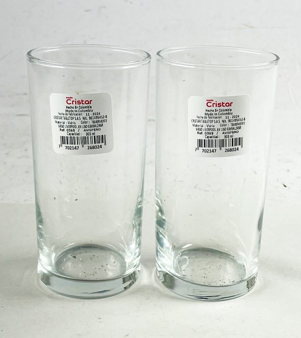 Set de 24 Vasos Altos Cristar Transparentes Vidrio - imagen 1
