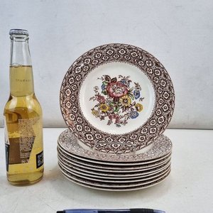 Juego de 11 Piezas de Loza Inglesa "Harvard Empire" con Flores - imagen 5