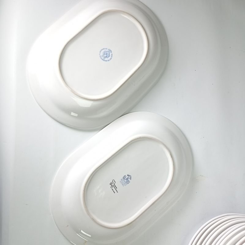 Bandejas de porcelana Olmos con publicidad de La Casa Violeta - imagen 2