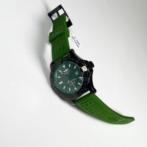 Reloj Pulsera Caballero Breitling Malla Goma Verde - imagen 2