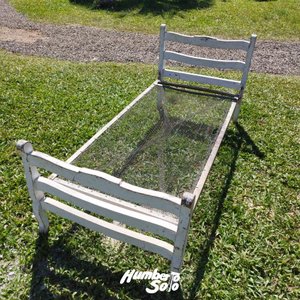 Cama Antigua Una Plaza Estilo Provenzal Desmontable - imagen 2