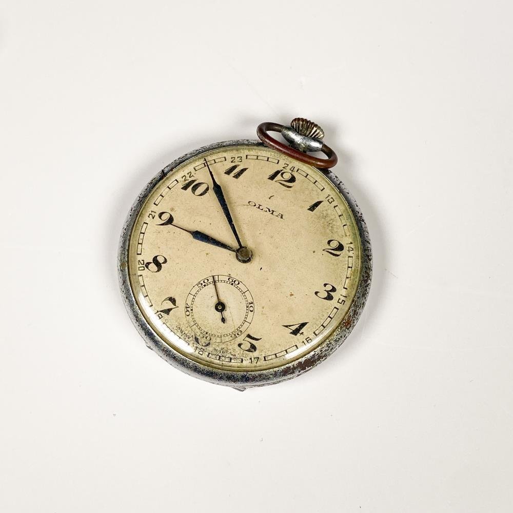 Reloj de Bolsillo Olma Caja de Metal Funciona
