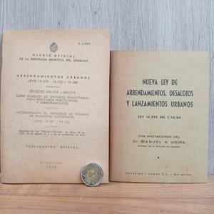 Lote siguiente: Diario Oficial de Uruguay: Leyes de Arrendamientos y Desalojos de 1974