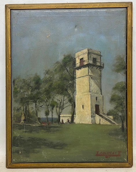 Lote siguiente: Pintura de J. Caorsi - Torre del Vigia