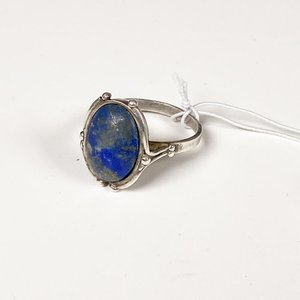 Anillo de Plata con Lapislázuli Ovalado - imagen 1