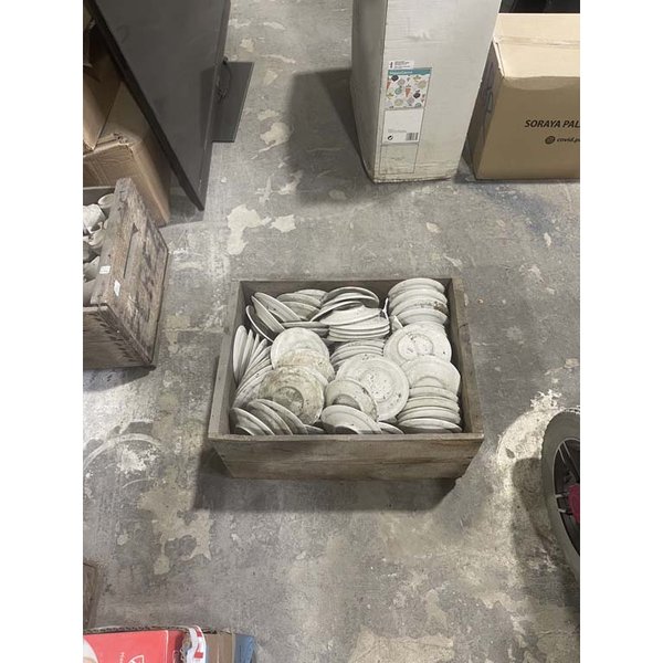 Lote de Platitos de Café de Cerámica Blanca