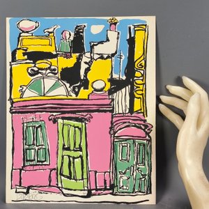 Serigrafía "Paisaje Urbano" de Denry Torres, Setiembre 1975 - imagen 6