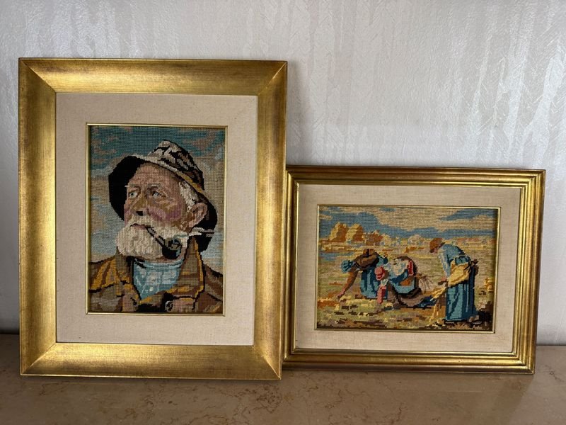 Lote anterior: Dos pinturas de Goebelinos en marco