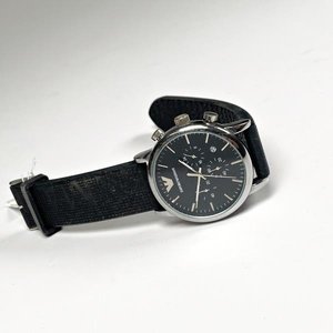 Lote siguiente: Reloj Pulsera Caballero Emporio Armani Cronógrafo Malla Goma Negra