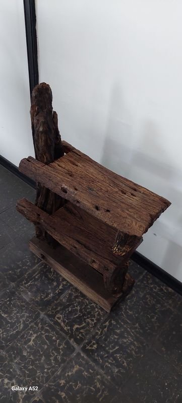 Repisa rustica pesada de madera - imagen 3