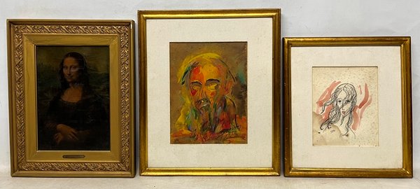Lote anterior: Tres cuadros de arte oleográficos en venta